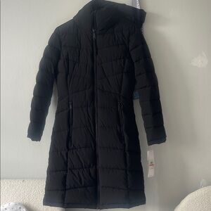 Calvin Klein Black Long Puffer Jacket